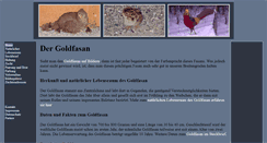 Desktop Screenshot of goldfasan.org