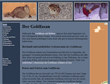 Tablet Screenshot of goldfasan.org